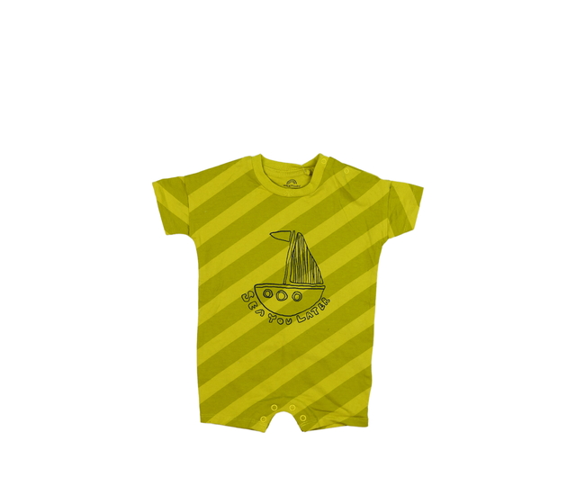 Žluto-zelený pruhovaný overal Next