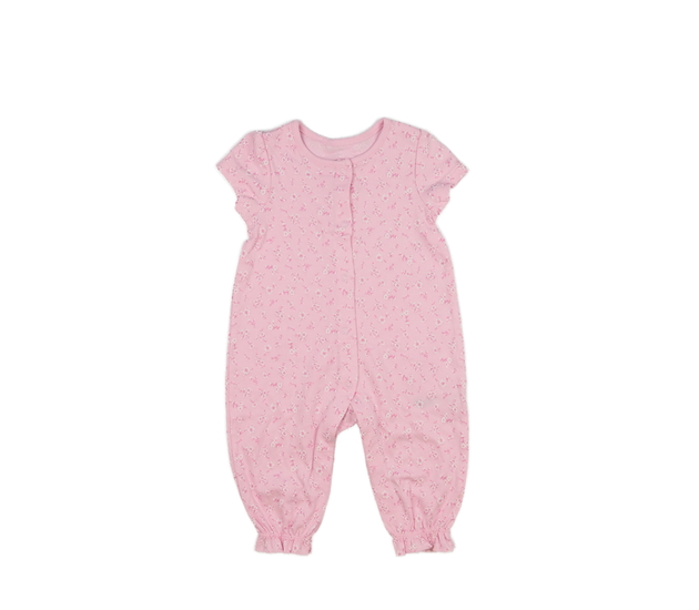 Růžový květinový overal Nutmeg