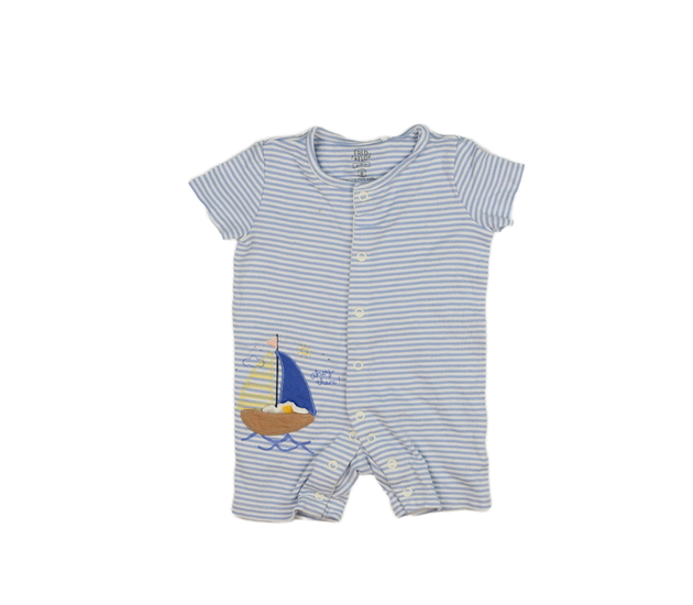 Pruhovaný overal s plachetnicí F&F
