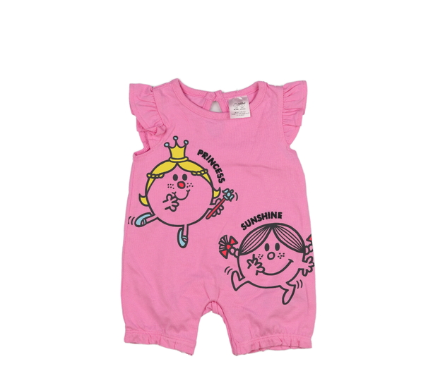 Růžový overal s obrázky