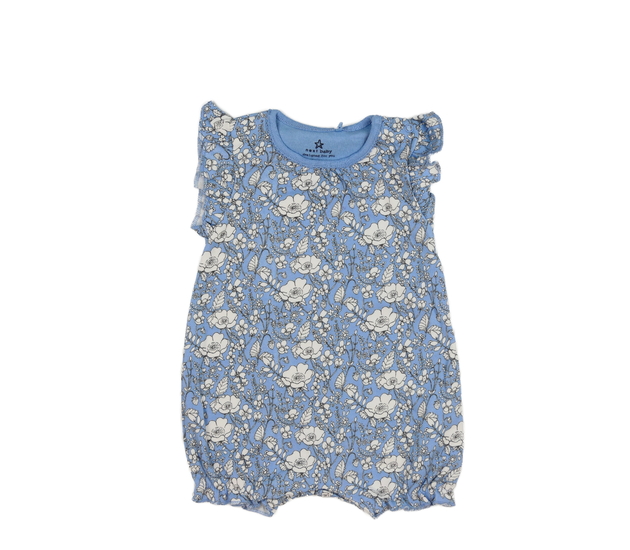 Modrý květinový overal Next