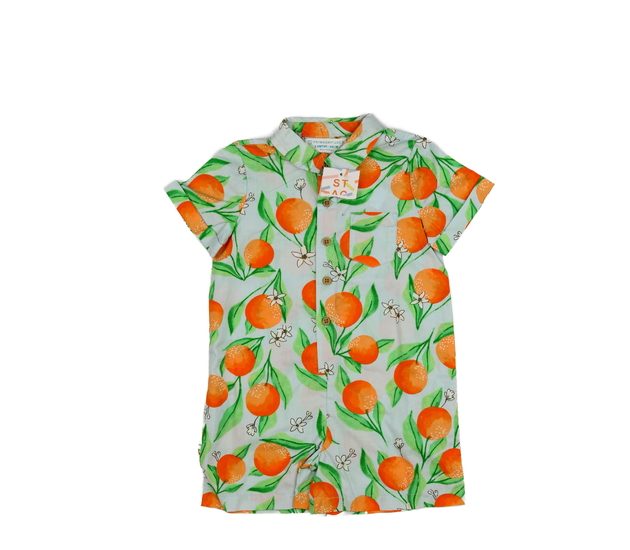 Nový modrý overal s pomeranči Primark 