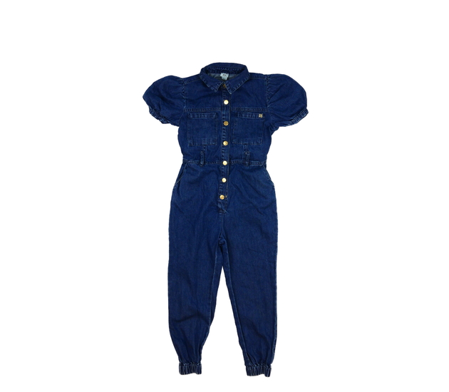 Tmavě modrý riflový overal River Island 