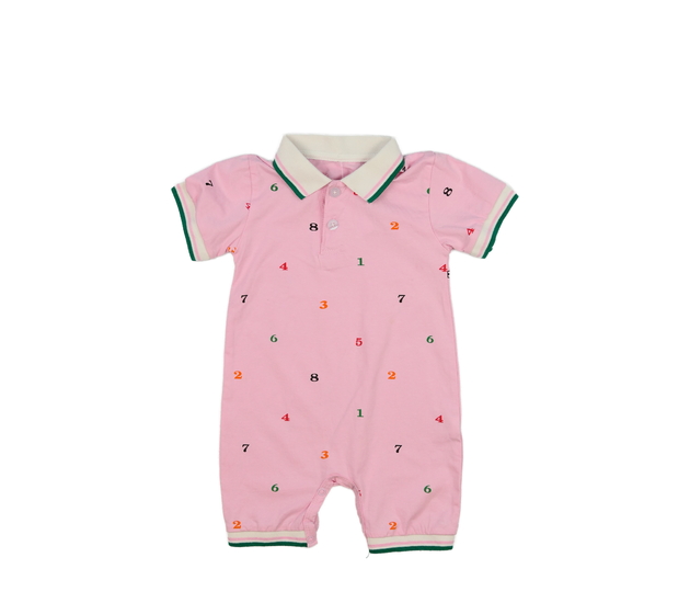 Růžový overal s límečkem 