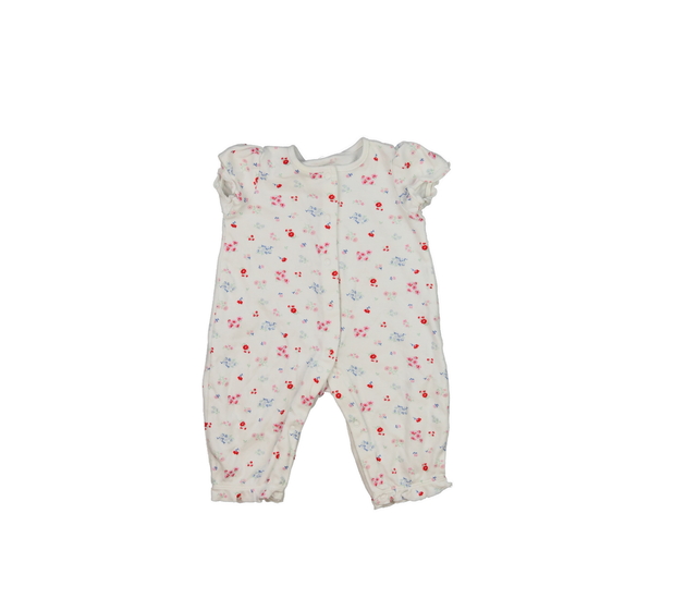 Bílý květinový overal Nutmeg