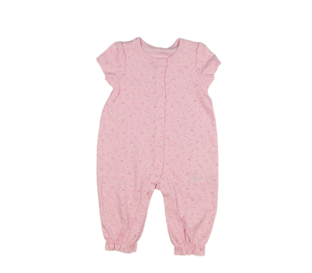 Růžový overal s květinami Nutmeg