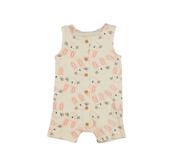 Krémový overal se zajíčkem 