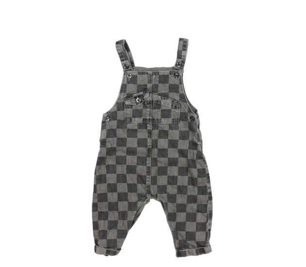 Šedý kostkovaný overal Next