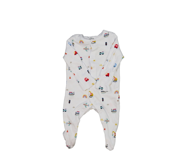 Bílý overal s obrázky F&F