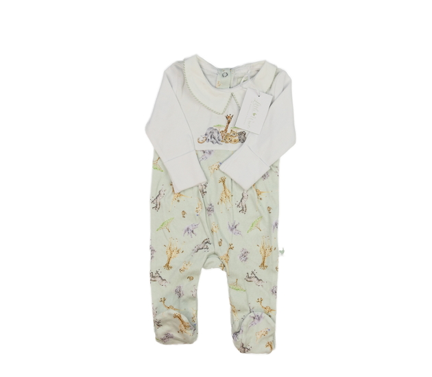 Nový overal se zvířátky a límečkem 