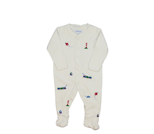 Modrý overal s obrázky Jojo Maman Bébé