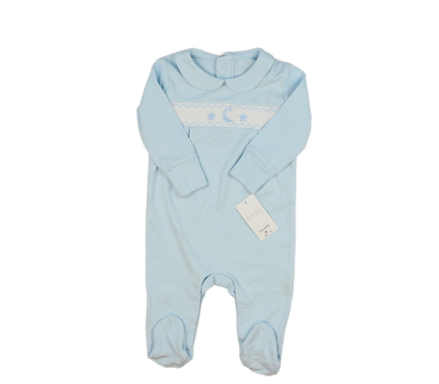 Nový modrý overal s límečkem 