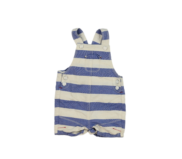 Krémovo-modrý pruhovaný overal Nutmeg