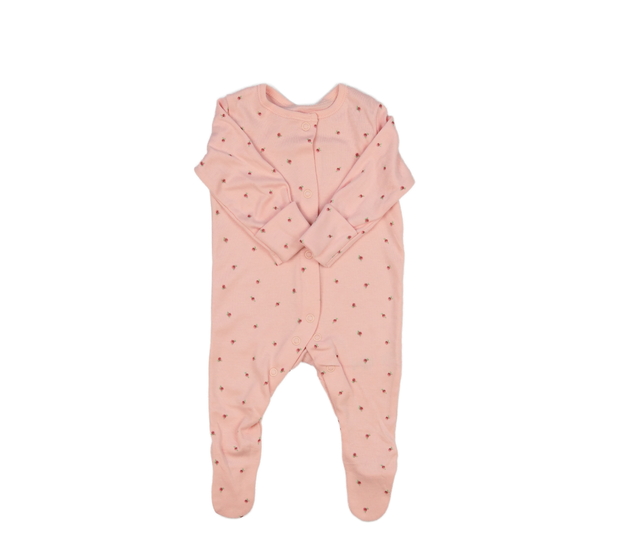 Růžový overal s květinami George