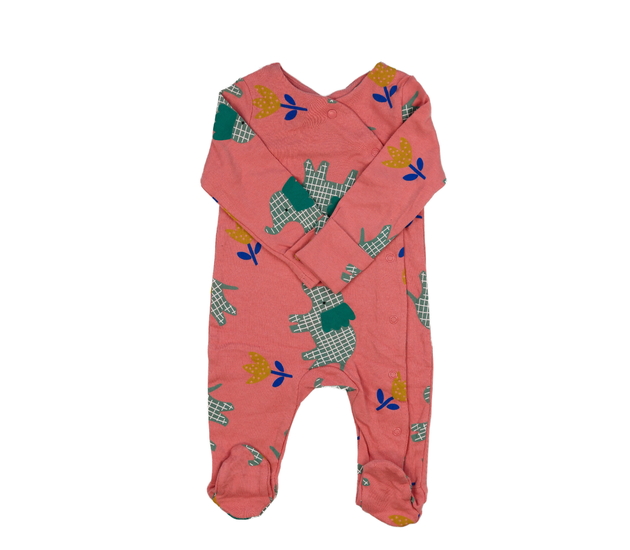 Růžový overal se slony Tu