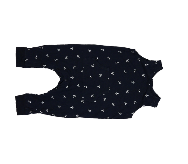 Tmavě modrý overal s kotvami H&M