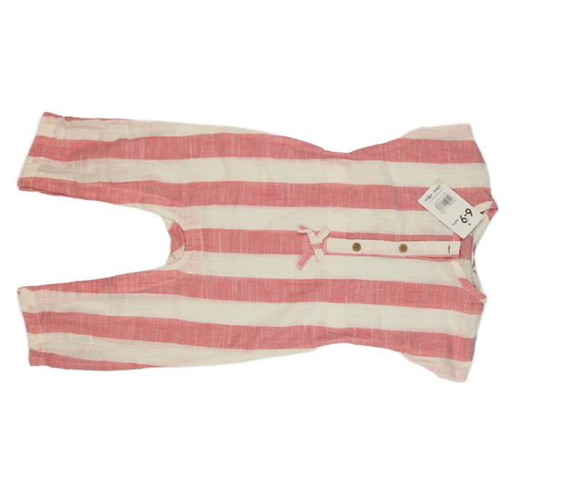 Nový růžovo-bílý pruhovaný overal Mothercare