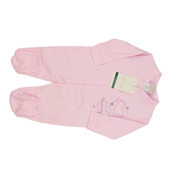 Nový růžový overal se srdíčky 