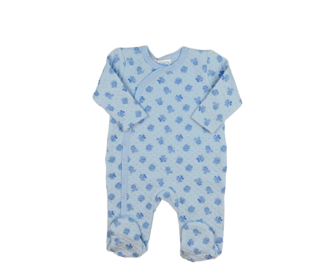 Modrý overal se zvířátky 