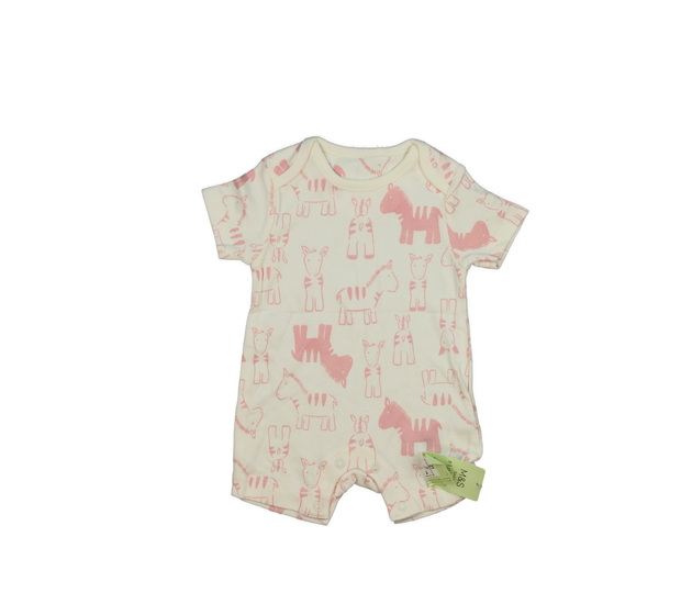 Nový krémový overal s růžovými obrázky M&S