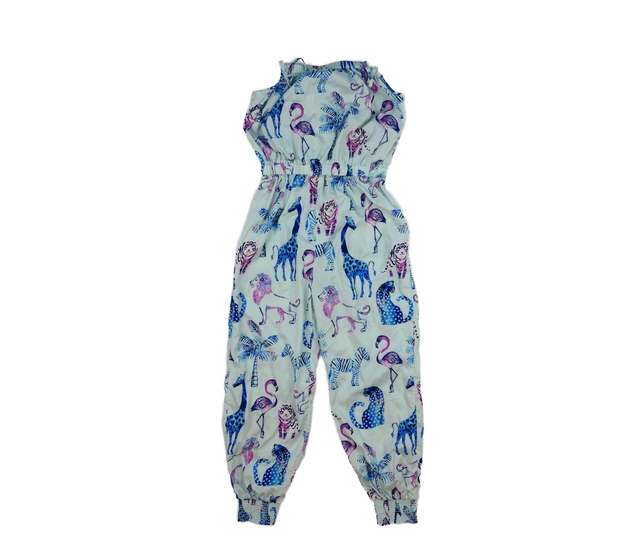 Modrý vzdušný overal se zvířátky Bluezoo 