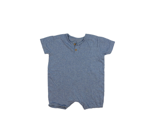 Modrý melírovaný overal George