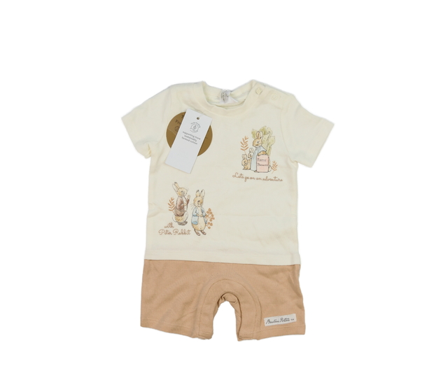 Nový bílo-hnědý overal Králíček Petr 