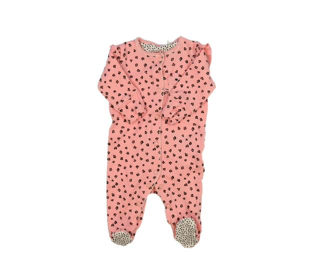 Růžový vzorovaný overal Next