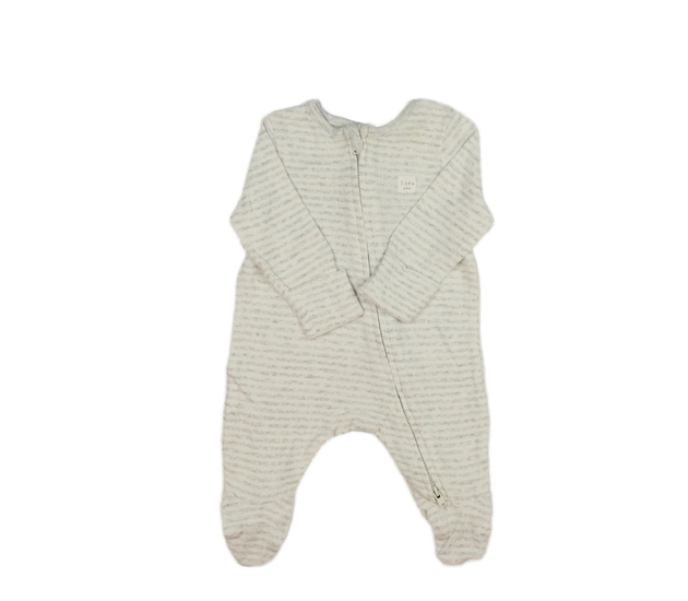 Šedý pruhovaný overal Tu 