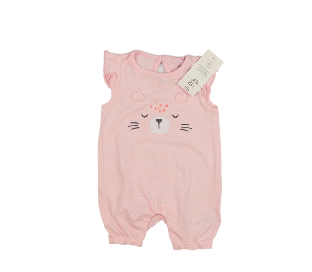 Nový růžový overal s medvědem F&F
