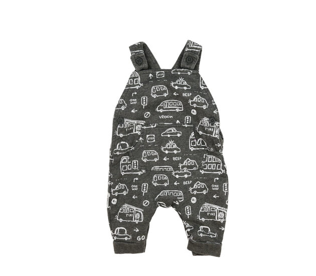 Šedý teplejší overal s auty George