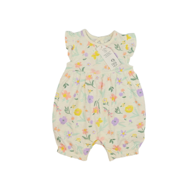 Nový bílý květinový overal F&F