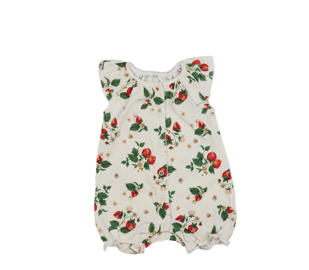 Bílý jahodový overal Next