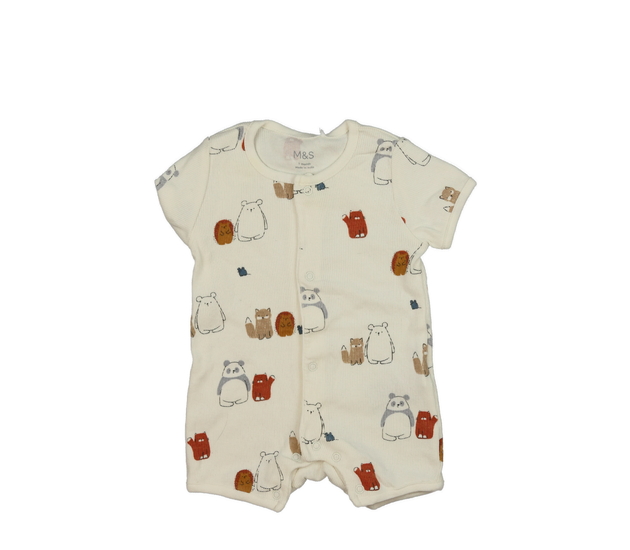 Krémový overal se zvířátky M&S