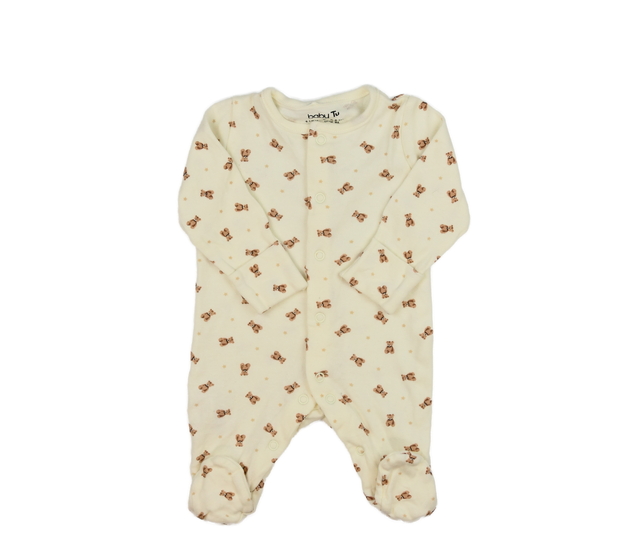 Krémový overal s medvědem Tu 