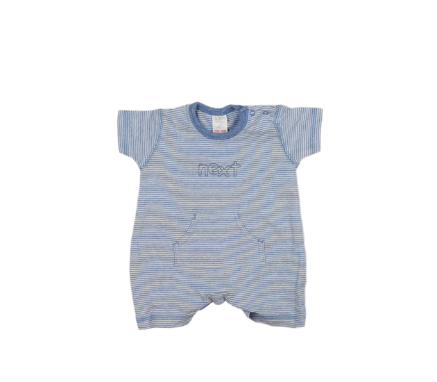 Modrý pruhovaný overal Next