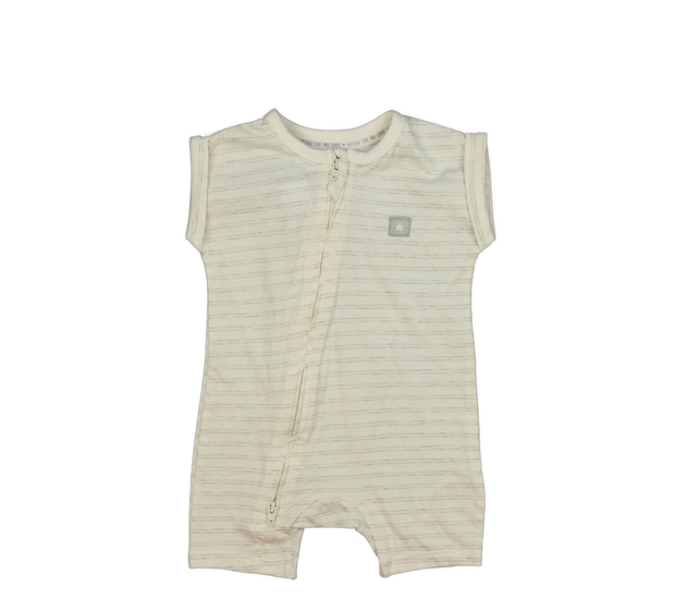 Krémový pruhovaný overal George