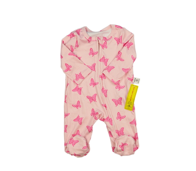 Nový růžový overal s motýlky 
