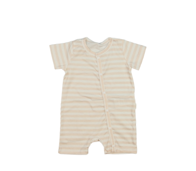 Hnědo-krémový overal 