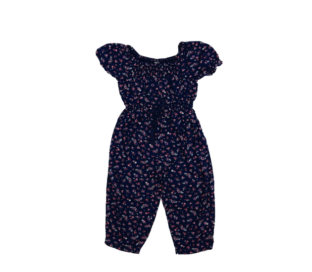 Tmavě modrý vzdušný květinový overal Next