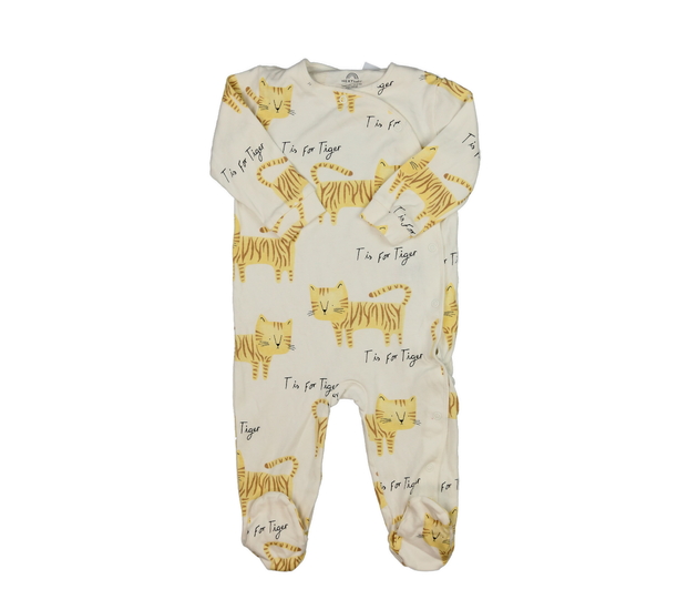 Krémový overal s tygrem Next