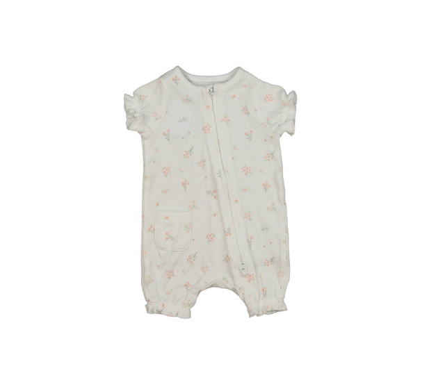 Bílý květinový overal Nutmeg