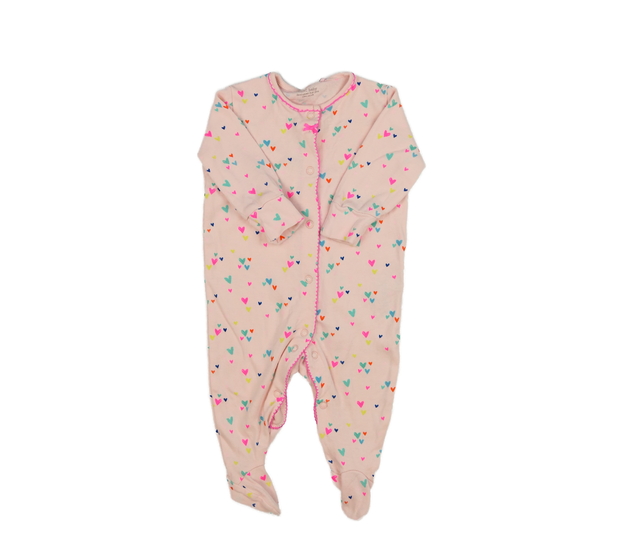 Růžový overal se srdíčky Next