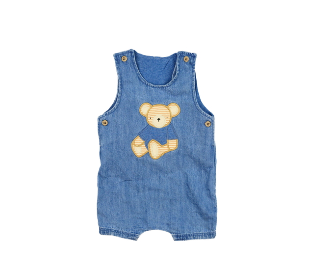 Modrý riflový overal s medvědem Next