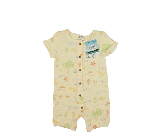 Nový hnědý overal s mořskými tvory Tu  