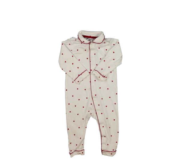 Krémový overal se srdíčky H&M