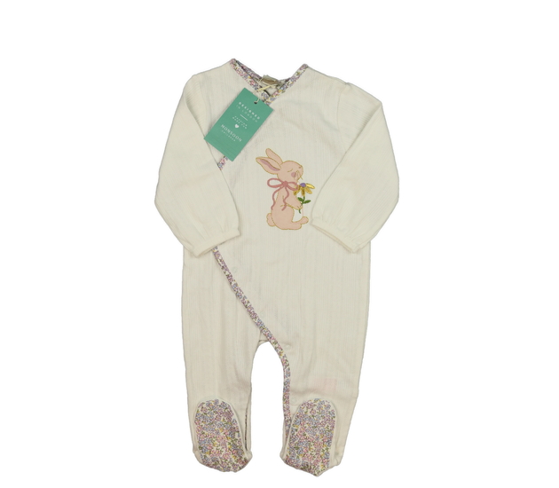 Nový krémový krásný overal se zajíčkem Monsoon 