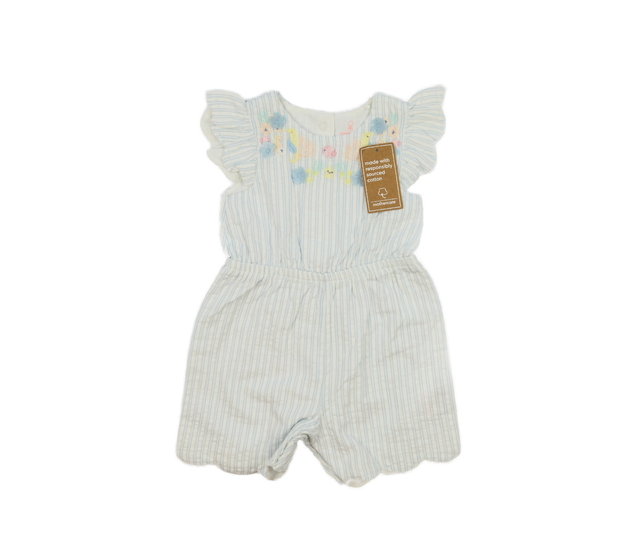 Nový bílo-modrý krásný overal Mothercare