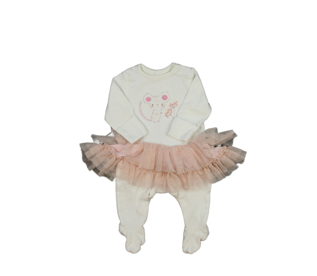 Krémový overal se sukénkou Mothercare
