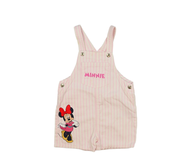 Růžový pruhovaný letní overal Minnie Primark 